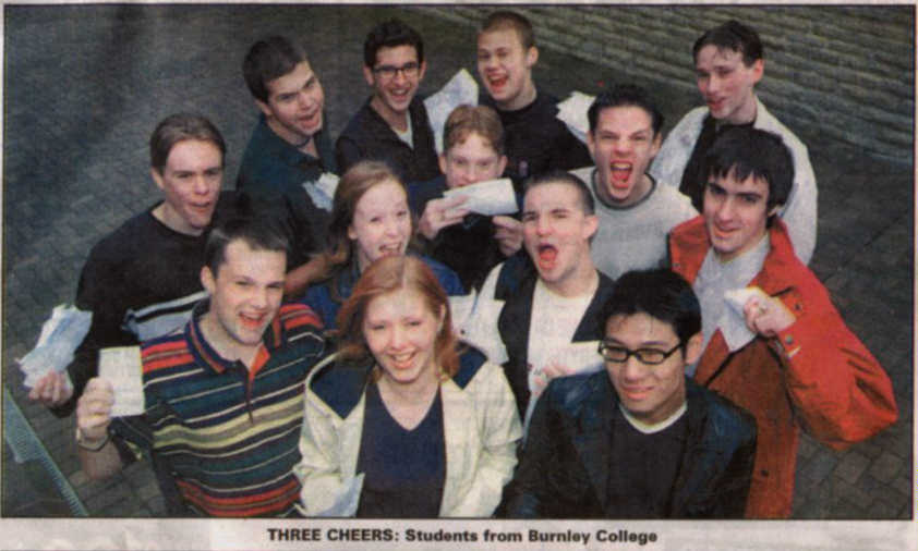 The picture of super people that went to Burnley College!