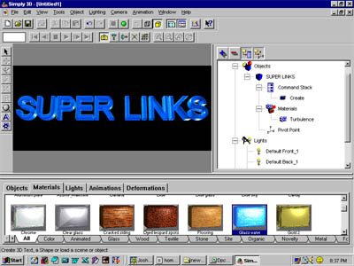 Creating Super Links in Simply 3D 3 Trial by Micorgrafx