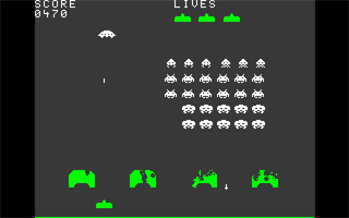 Kicking some Alien Butt in Space Invaders During Spare Time